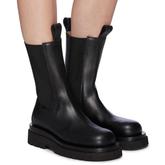 Bottega Veneta Lug Sole Leather Boots size 38 - Picture 2 of 16